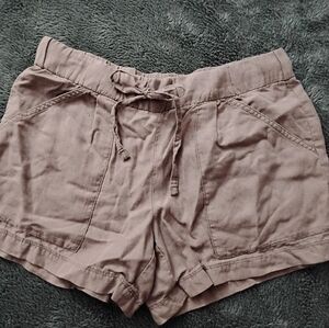 Ann Taylor Loft Linen Blend Cargo Shorts Women's Size XS